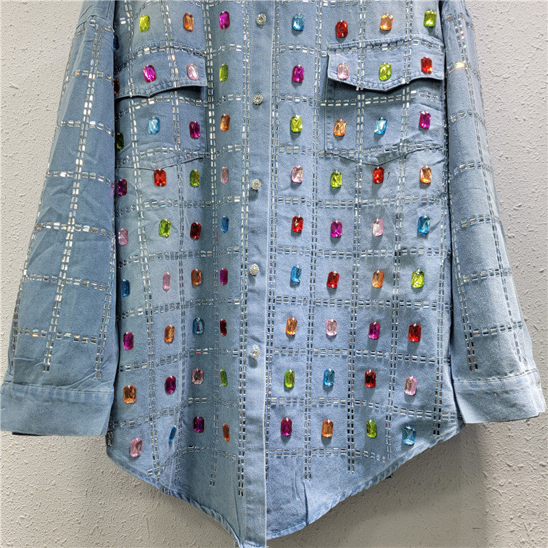 Cowboy shirt jacket for women