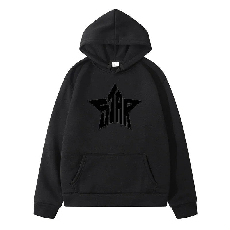 STAR Men's Sport Hoodie Casual Y2K Sweatshirt
