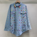 Cowboy shirt jacket for women