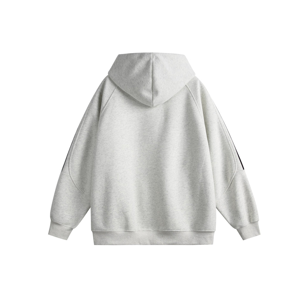 Letter Embroidery Three-Stripe Casual Sports Hoodie Men