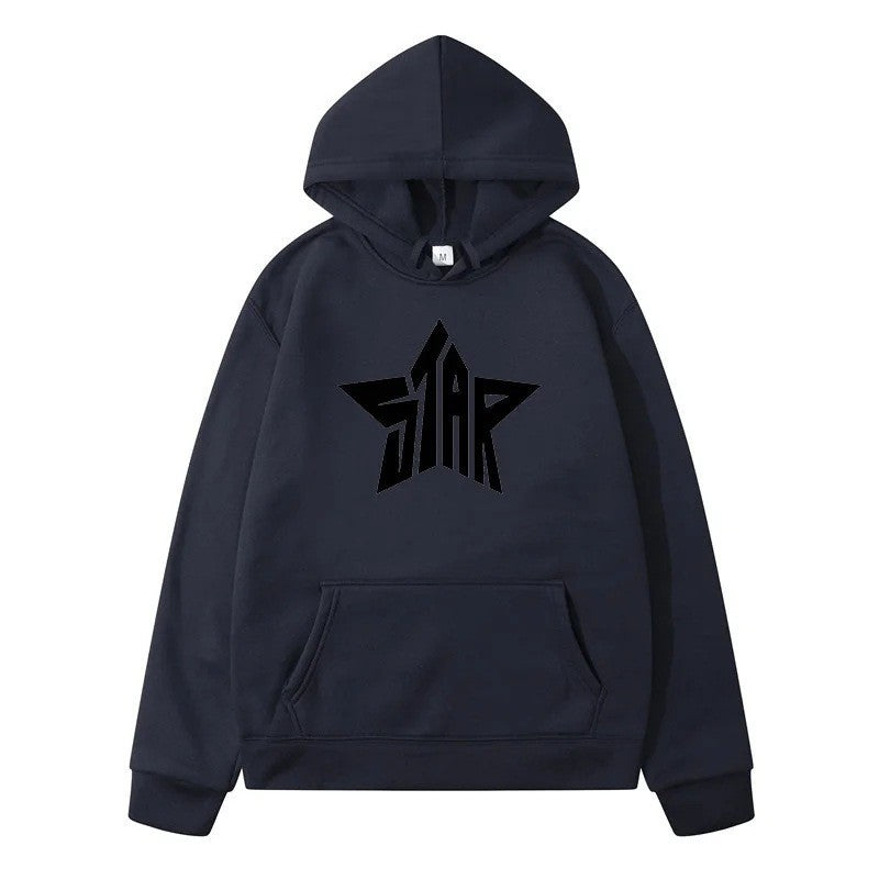 STAR Men's Sport Hoodie Casual Y2K Sweatshirt