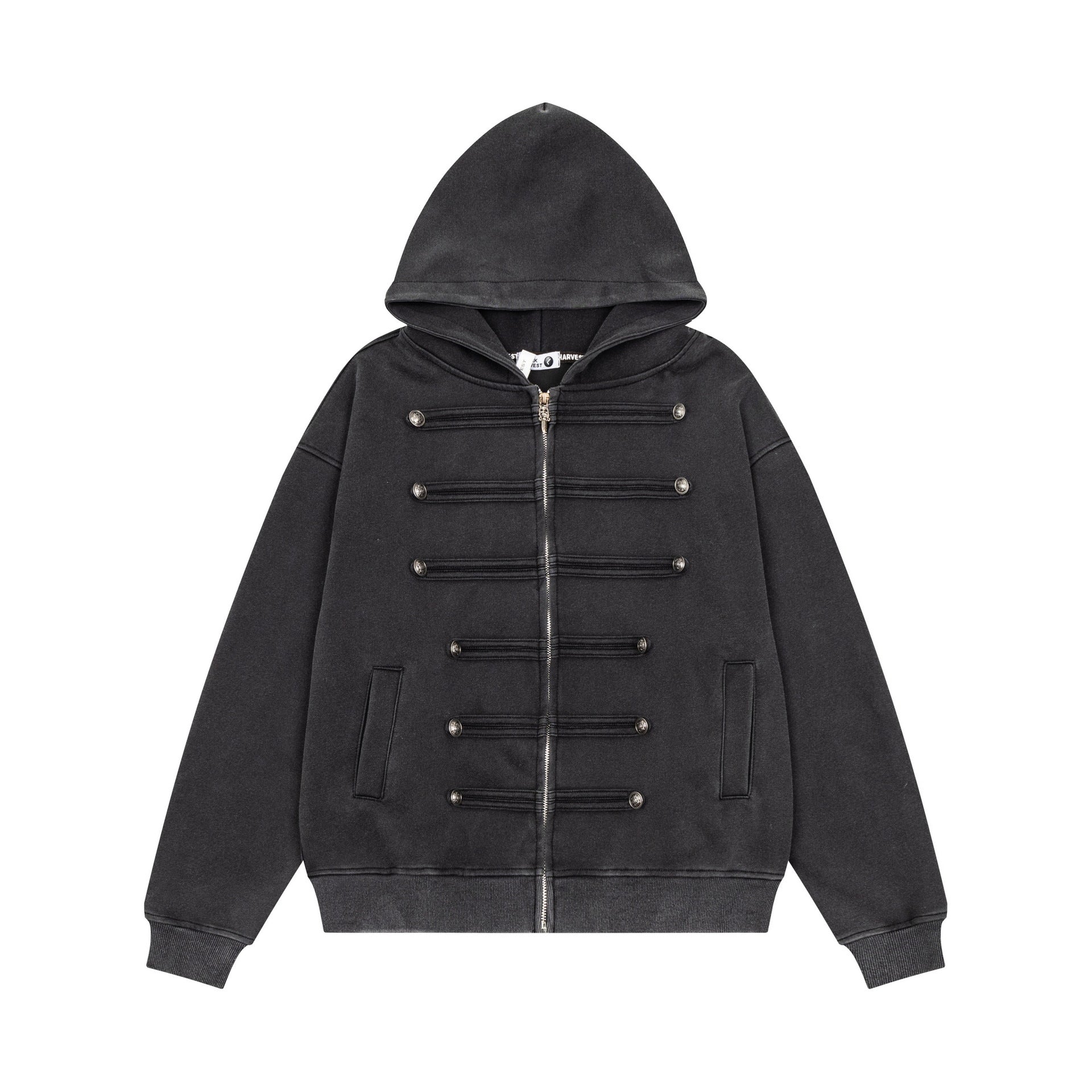Napoleon's court hooded cardigan sweatshirt jacket