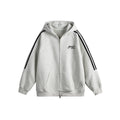 Letter Embroidery Three-Stripe Casual Sports Hoodie Men