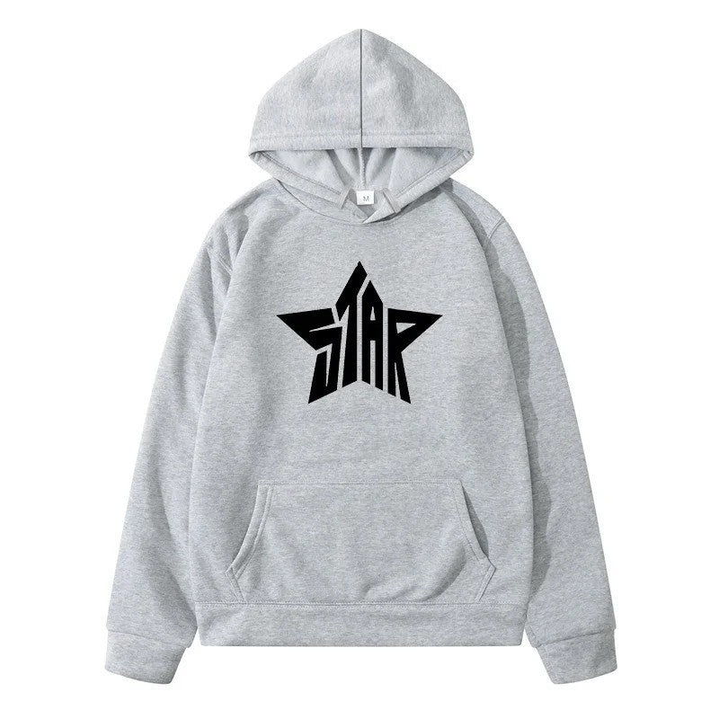 STAR Men's Sport Hoodie Casual Y2K Sweatshirt