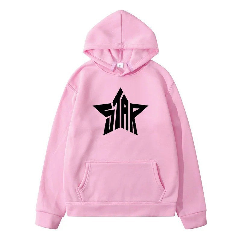 STAR Men's Sport Hoodie Casual Y2K Sweatshirt
