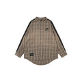 Badblood  Vintage Casual Loose Plaid Embroidered Slim-Fit Shirt Unisex Oversized Top Jacket