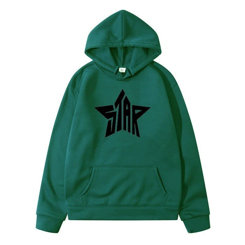 STAR Men's Sport Hoodie Casual Y2K Sweatshirt