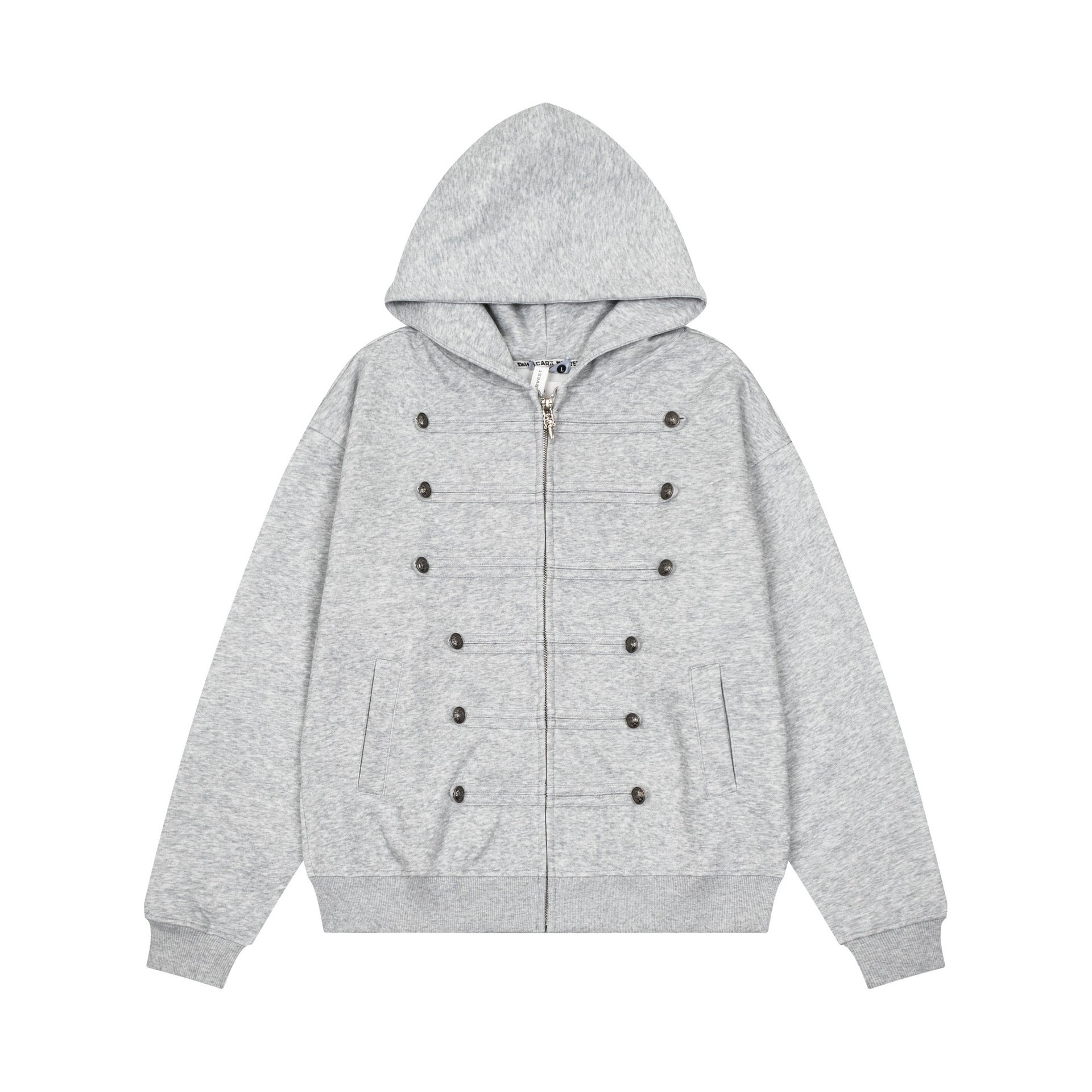 Napoleon's court hooded cardigan sweatshirt jacket