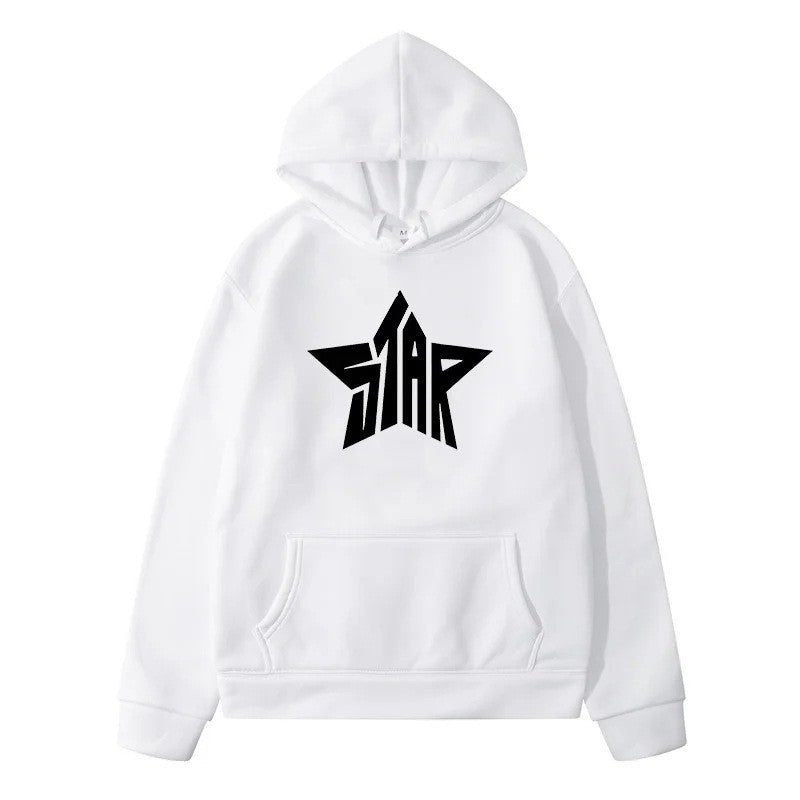 STAR Men's Sport Hoodie Casual Y2K Sweatshirt
